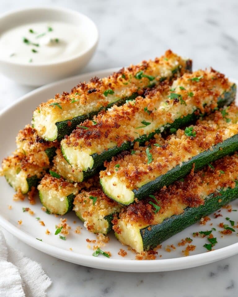 Parmesan Crusted Zucchini Sticks Recipe