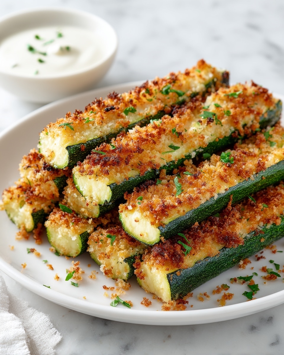 Parmesan Crusted Zucchini Sticks Recipe
