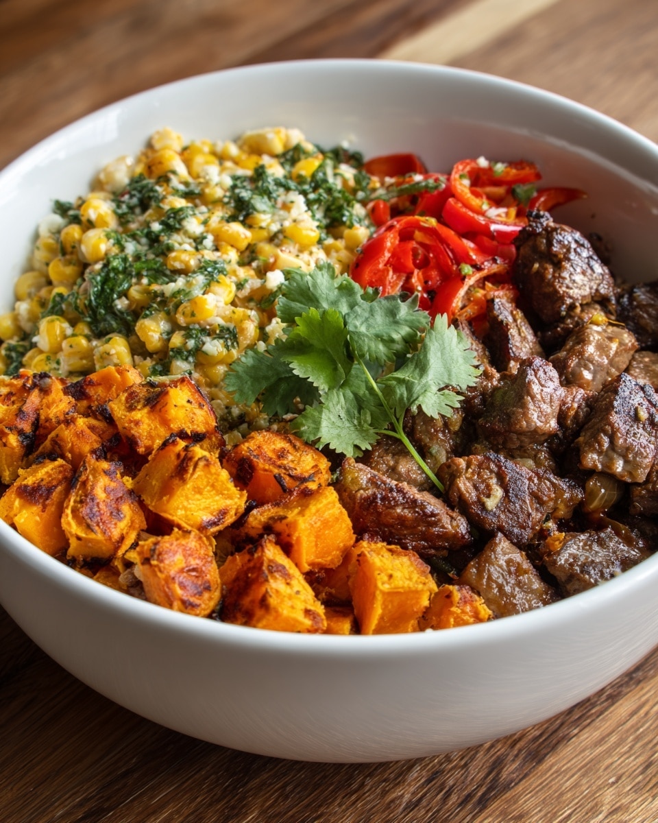 Beef Fajita Sweet Potato Bowls Recipe