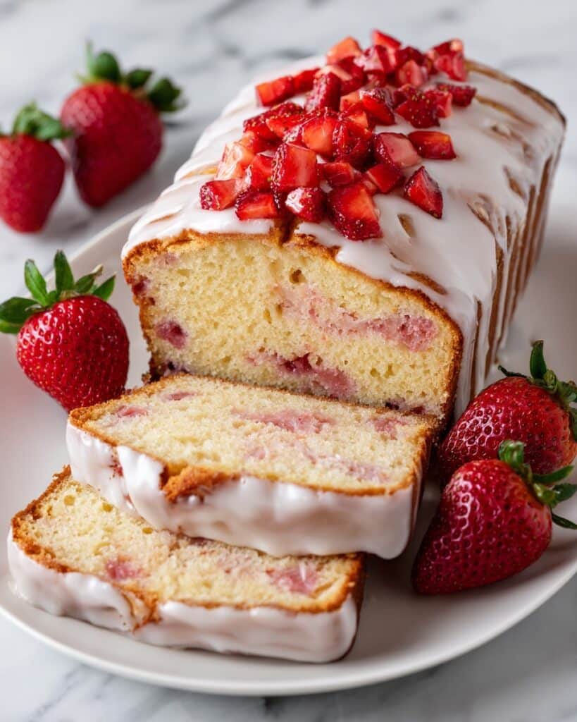 Strawberry Sour Cream Bread Recipe