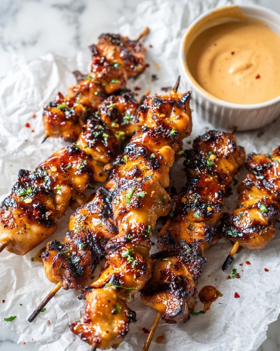Bang Bang Chicken Skewers with Spicy Thai Sweet Chili Sauce Recipe