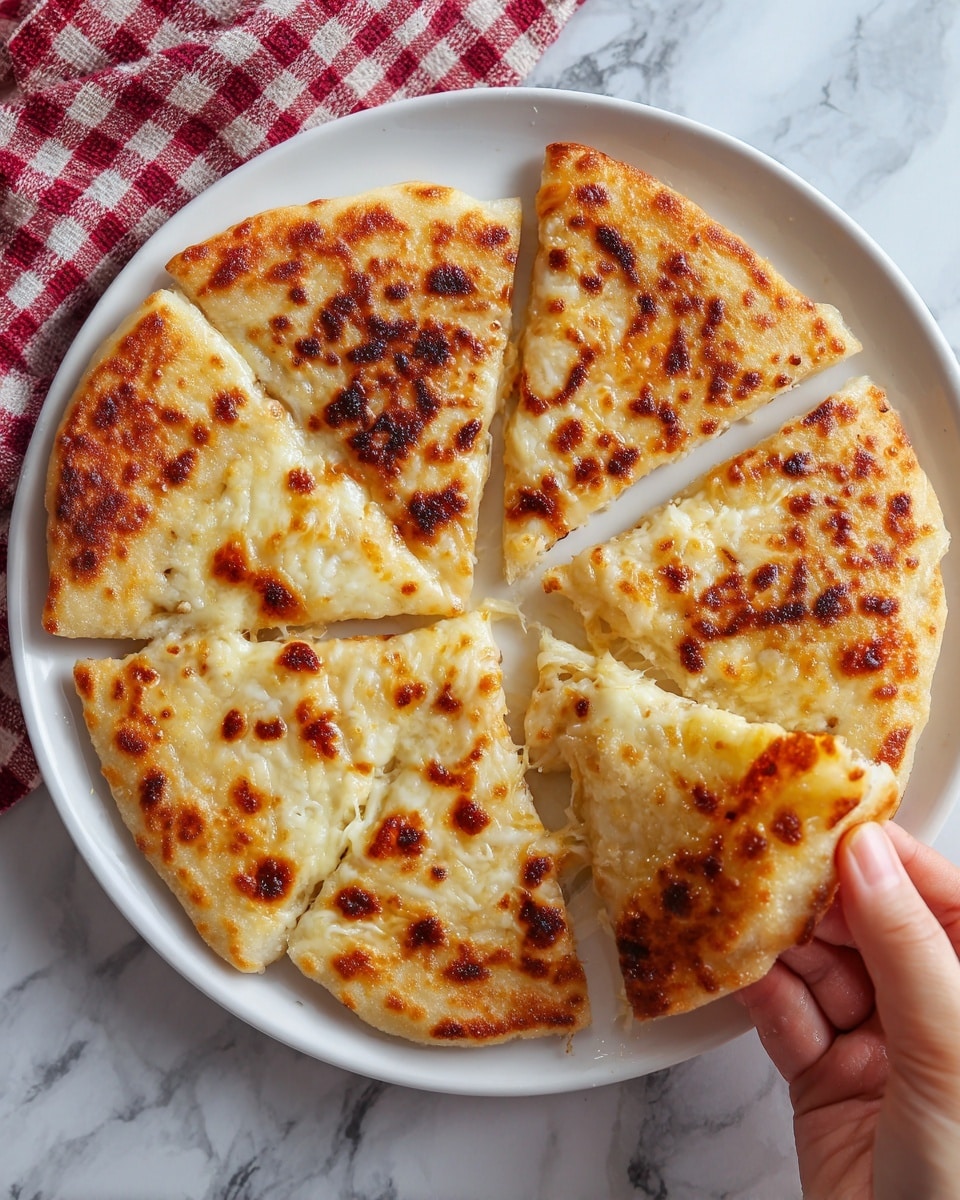 Air Fryer Cheesy Tortilla Garlic Bread Recipe