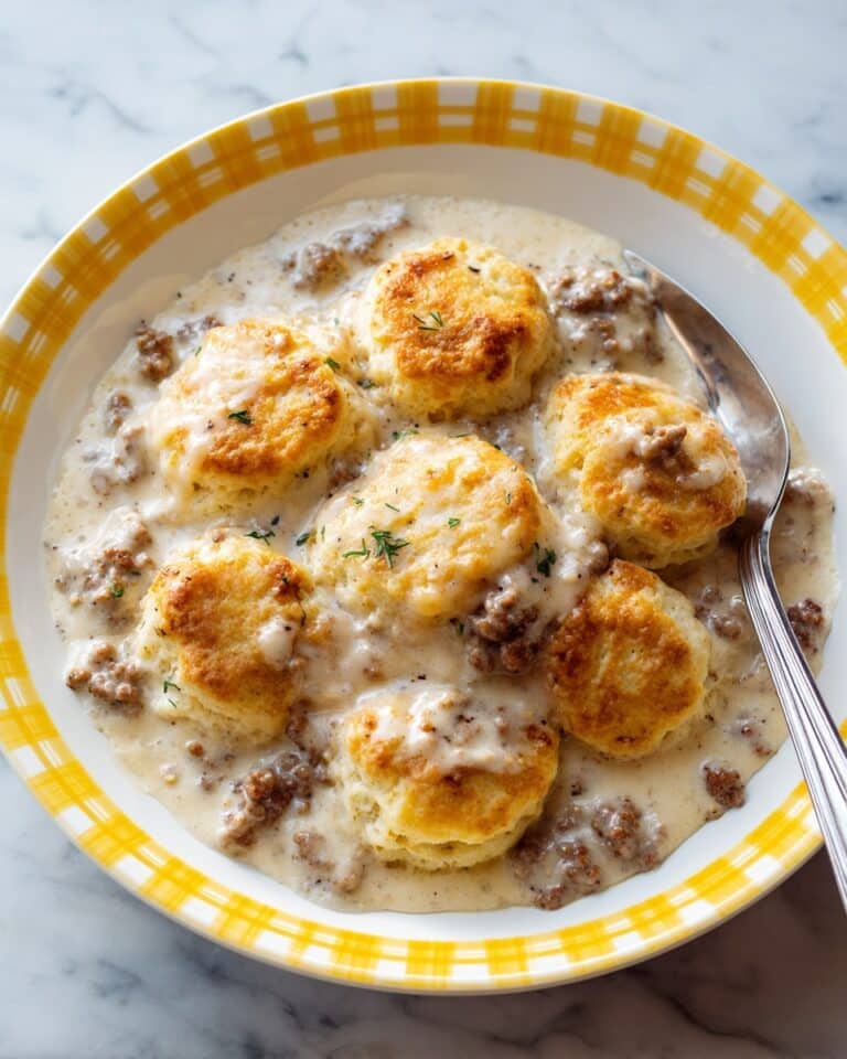 Lazy Biscuits & Gravy Breakfast Casserole Recipe