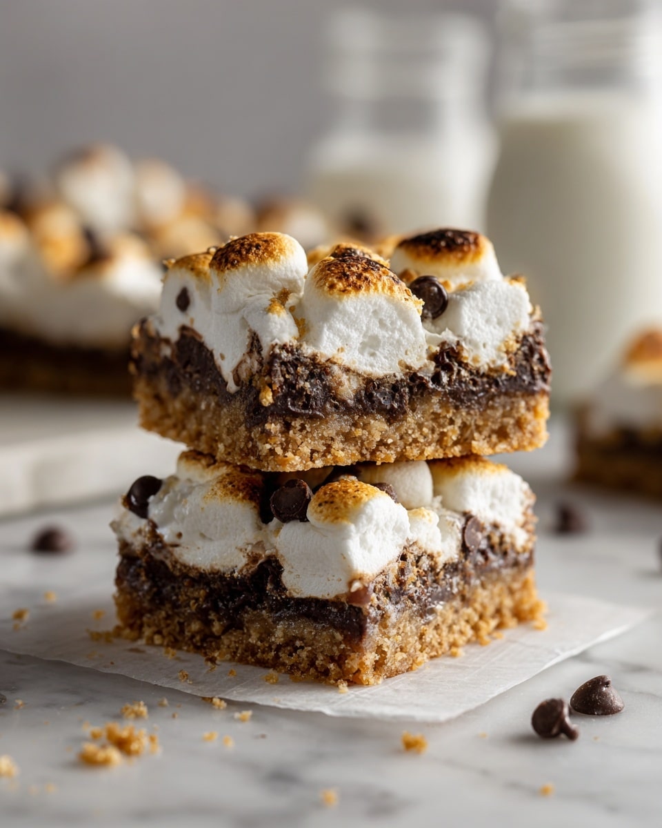 S’mores Chocolate Chip Cookie Bars Recipe