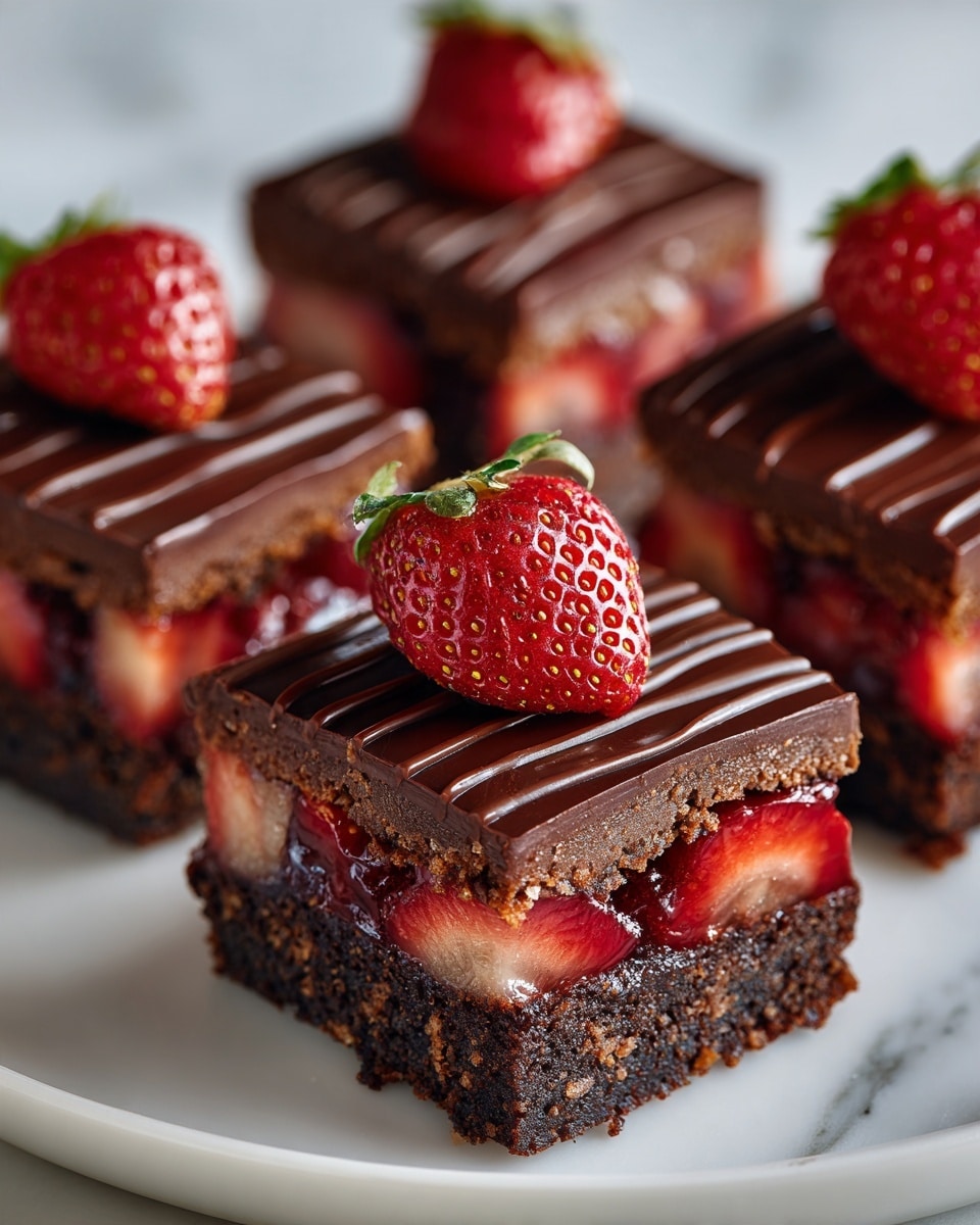 Chocolate Covered Strawberry Brownies Recipe