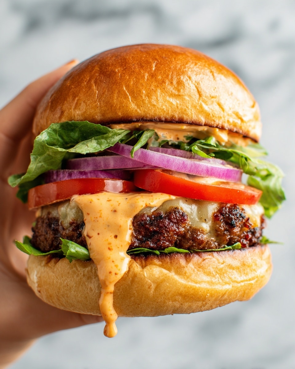Chinese Lamb Burger with Spicy Mayo and Fennel-Cumin Seasoning Recipe