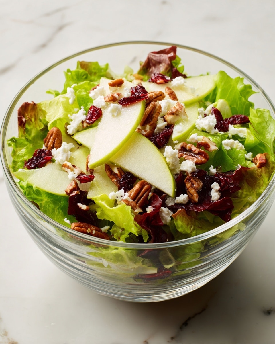 Apple Walnut Cranberry Salad with Homemade Vinaigrette Recipe