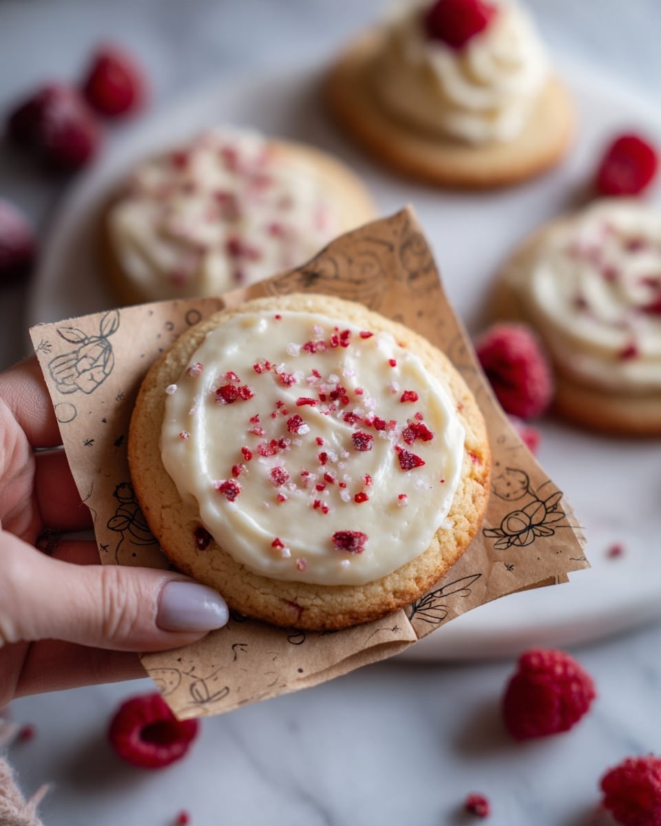 Vegan White Chocolate Raspberry Cookies Recipe