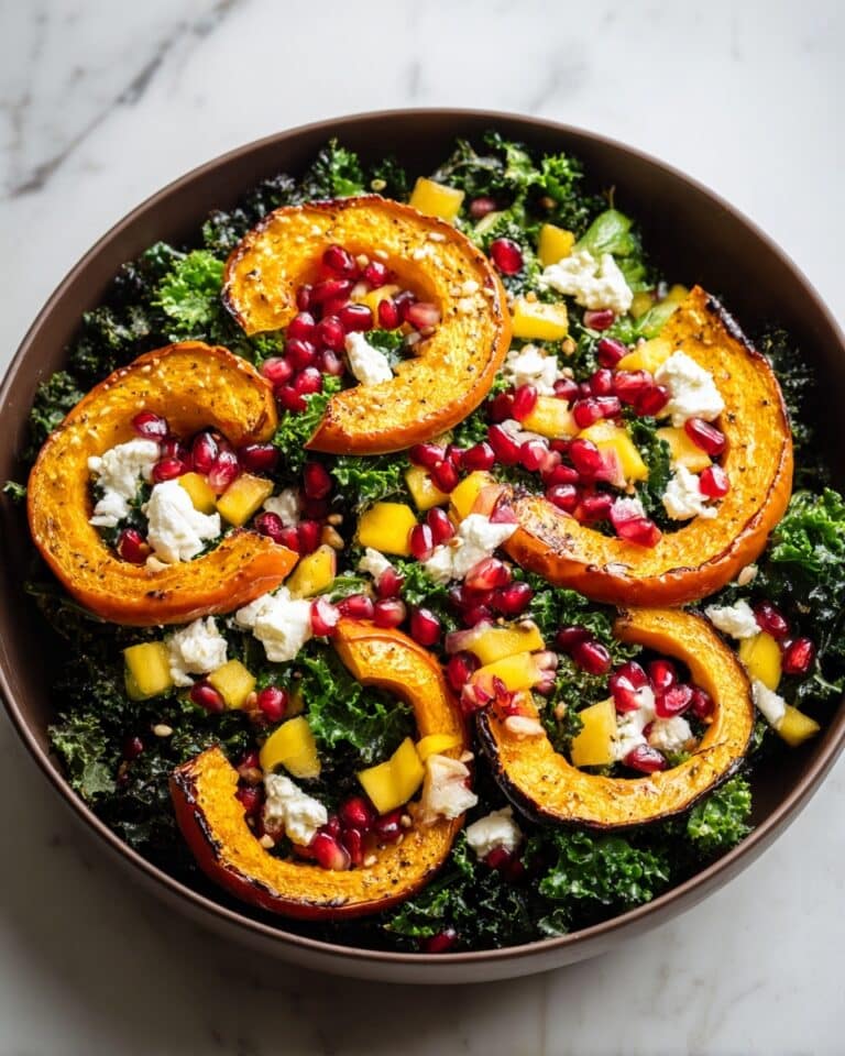 Autumn Harvest Salad with Pomegranates and Roasted Delicata Squash Recipe