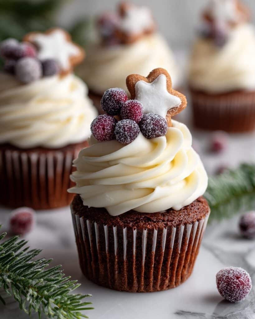 Gingerbread Cupcakes with Cream Cheese Frosting Recipe