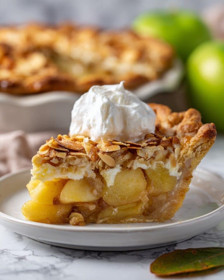Florentine Apple Cake with Caramelized Almond Topping Recipe