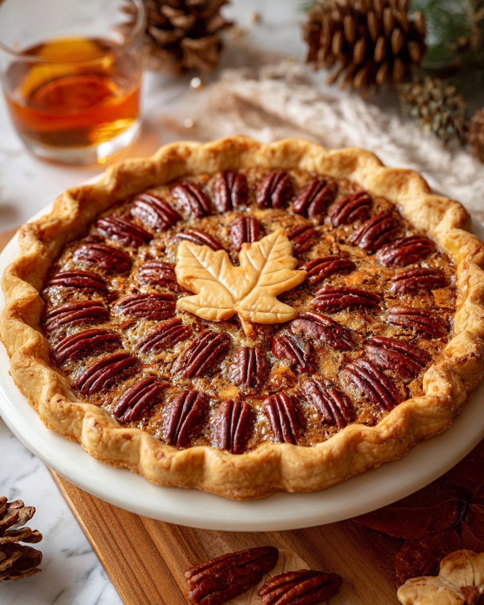Maple Bourbon Pecan Pie (No Corn Syrup!) Recipe