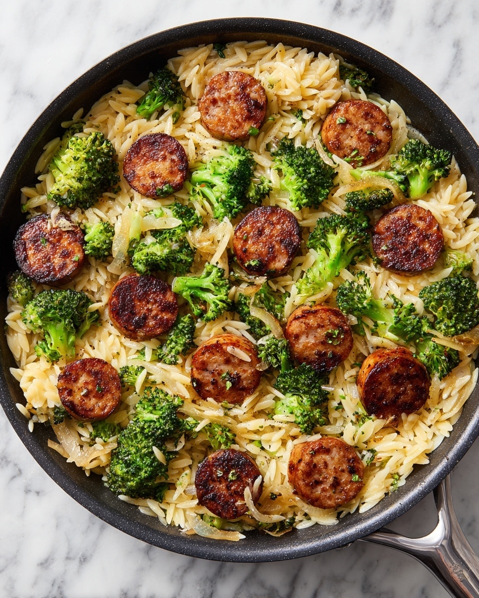 Sausage Broccoli Orzo Recipe