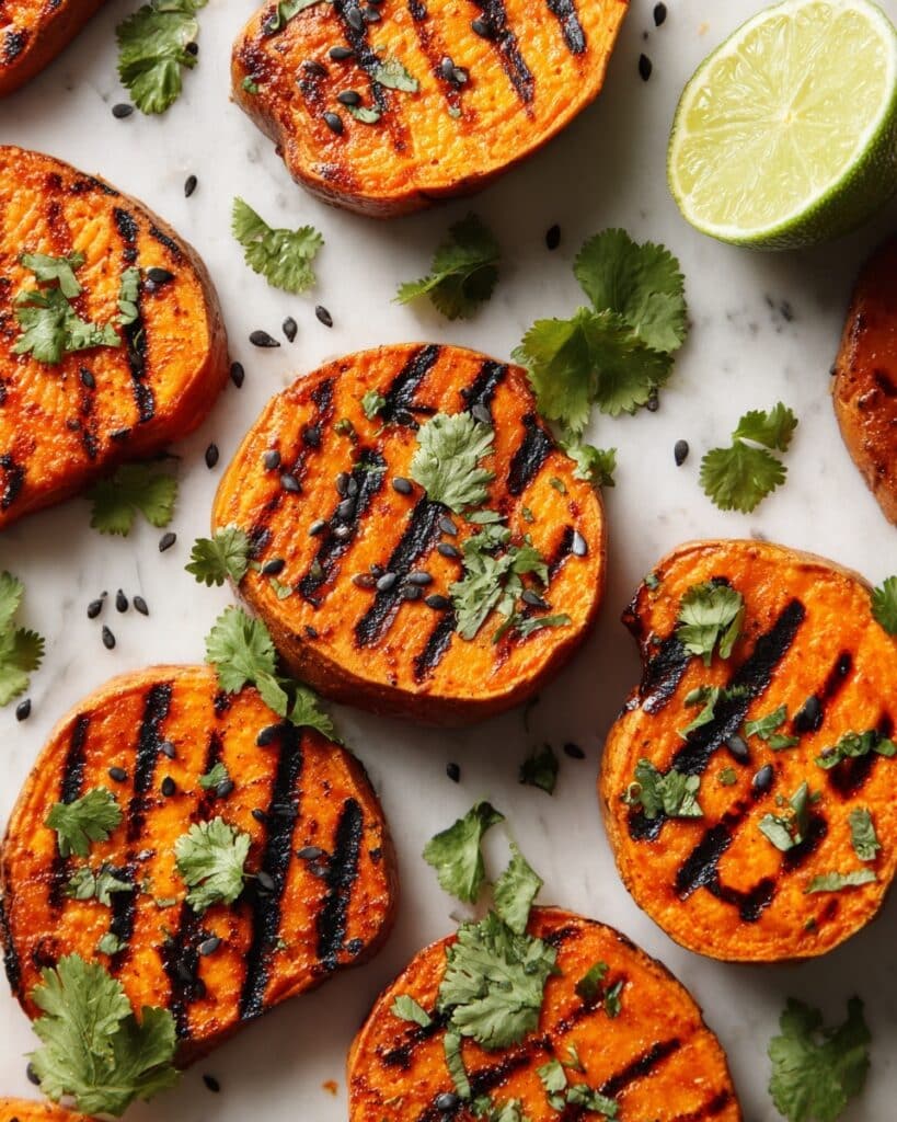 Chili Honey-Lime Roasted Sweet Potatoes Recipe