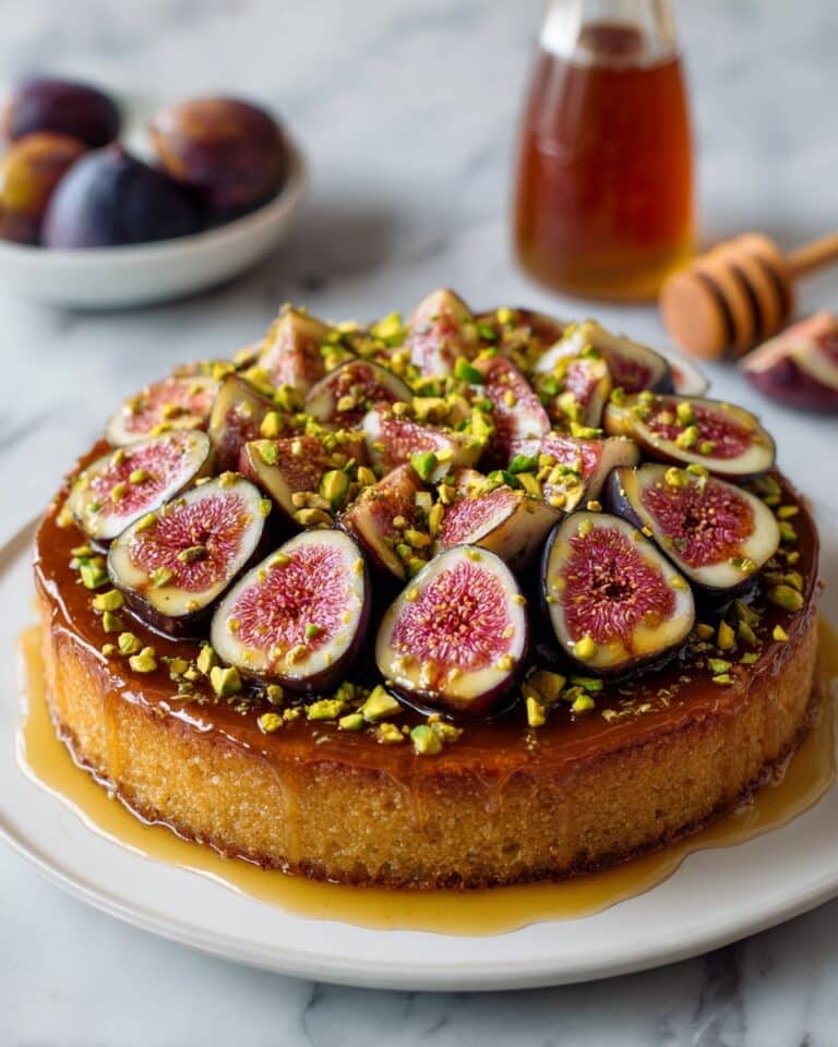 Salted Honey & Pistachio Fig Tarte Tatin Recipe